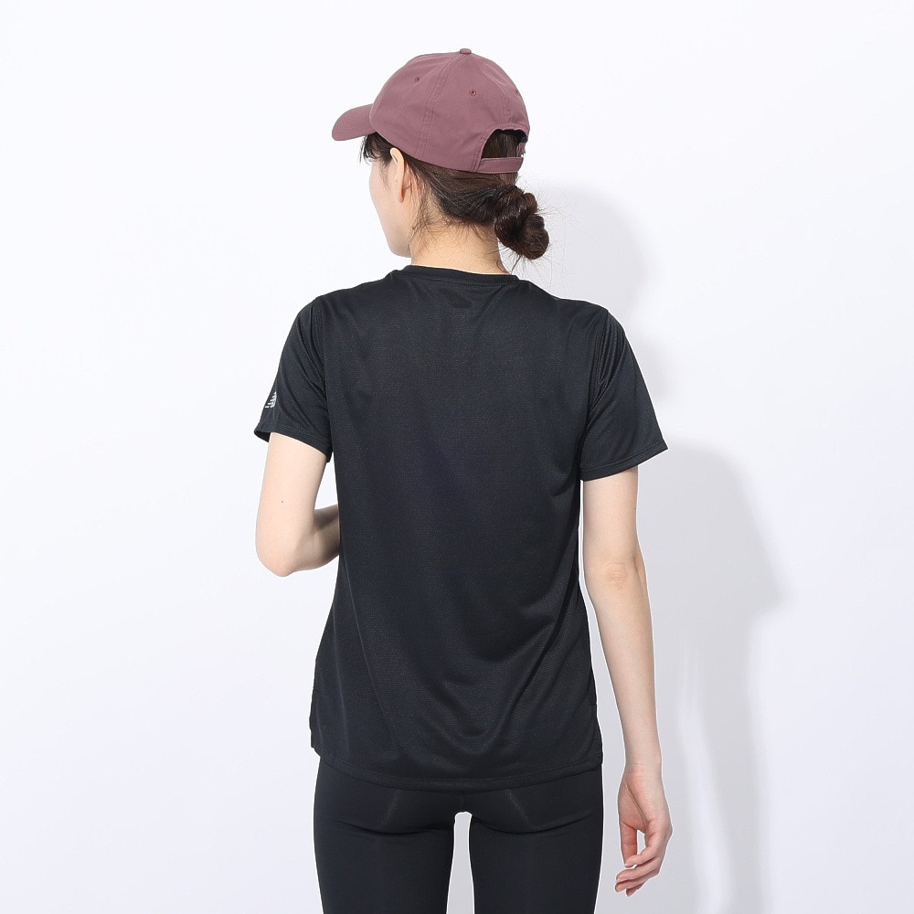 ニューバランス（new balance）（レディース）ランニングウェア スペシャルエディション 半袖Tシャツ AWT4107YBK