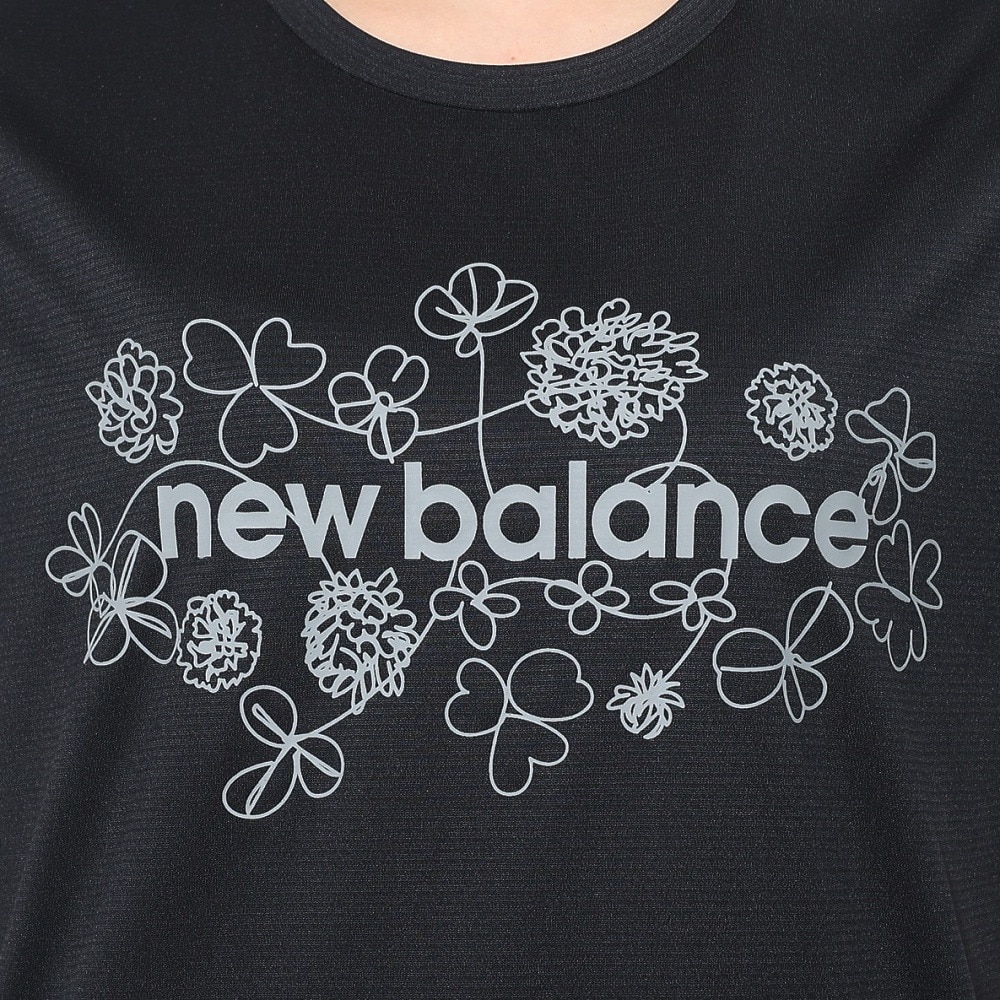 ニューバランス（new balance）（レディース）ランニングウェア スペシャルエディション 半袖Tシャツ AWT4107YBK