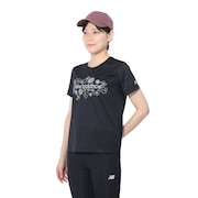 ニューバランス（new balance）（レディース）ランニングウェア スペシャルエディション 半袖Tシャツ AWT4107YBK