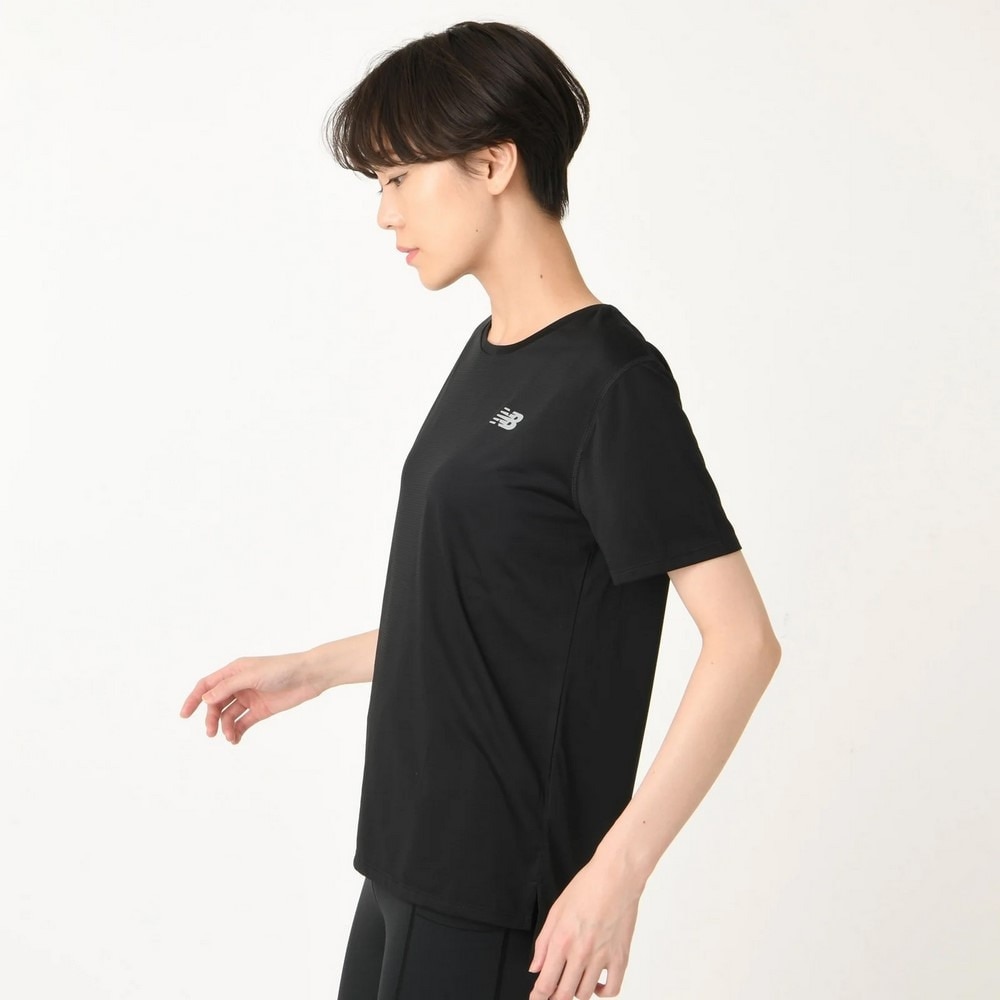 ニューバランス（new balance）（レディース）ランニングウェア Sport Essentials 半袖Tシャツ WT41222BK