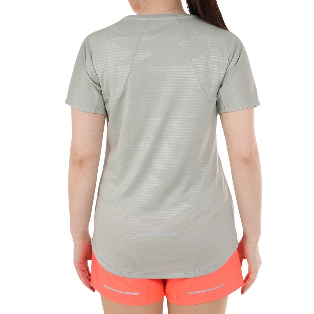 アシックス（ASICS）（レディース）グラフィックエンボスショートスリーブトップ 2012D002.301