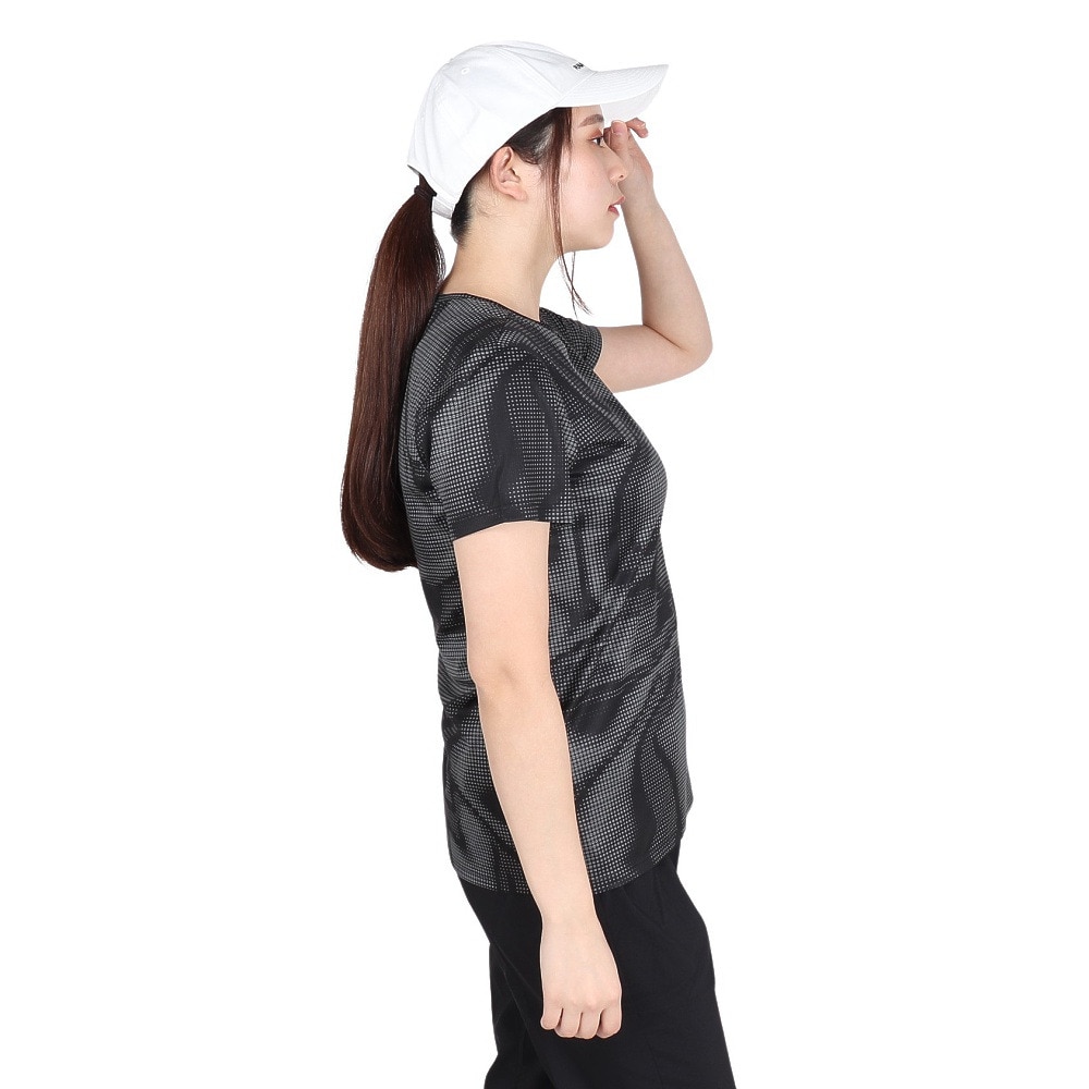 プーマ（PUMA）（レディース）ランニング フェイバリット AOP Tシャツ 半袖 524573 51 BLK