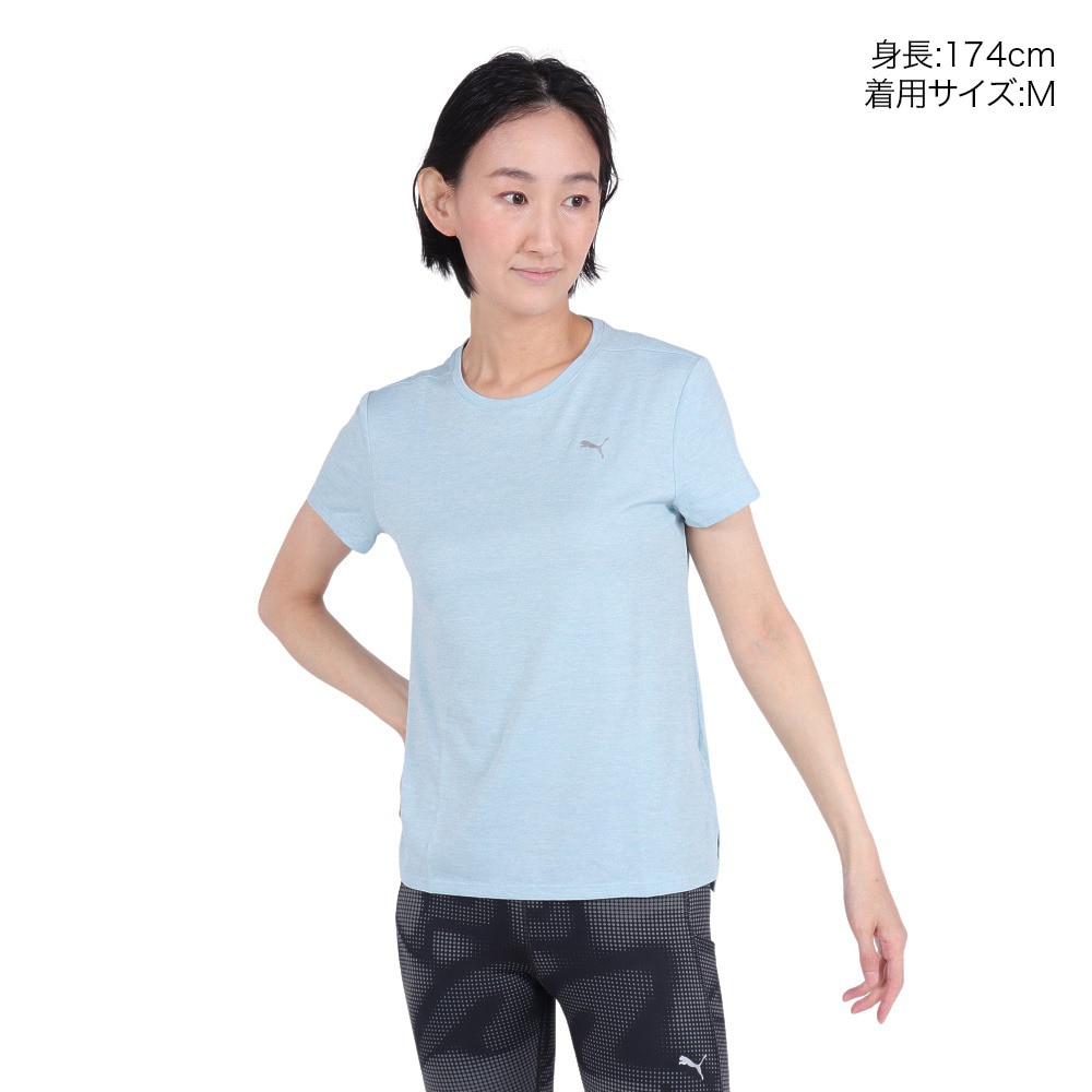 プーマ（PUMA）（レディース）ランニング フェイバリット ヘザー 半袖 Tシャツ 2 523693 22 TQS