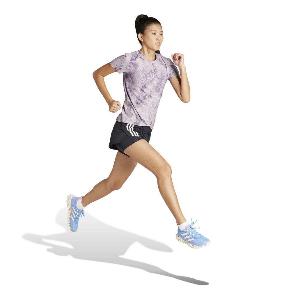 アディダス（adidas）（レディース）ULTIMATEADIDAS 総柄プリント 半袖Tシャツ IJN48-IL7177