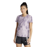 (レディース)ULTIMATEADIDAS 総柄プリント 半袖Tシャツ IJN48