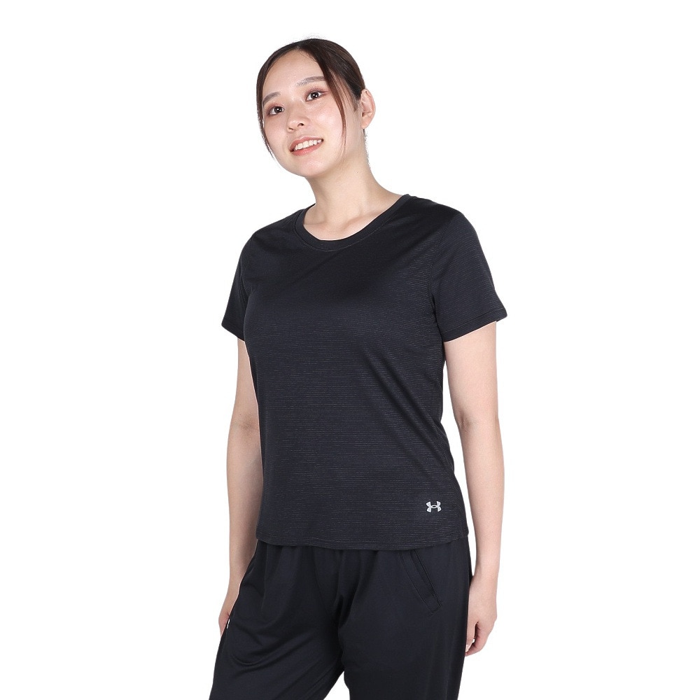 アンダーアーマー（UNDER ARMOUR）（レディース）ローンチ 半袖Tシャツ 1382434 001