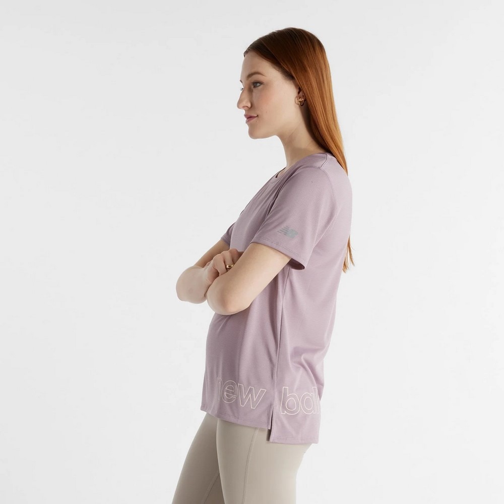 ニューバランス（new balance）（レディース）Seasonal グラフィック ラン ショートスリーブTシャツ WT43207ICW