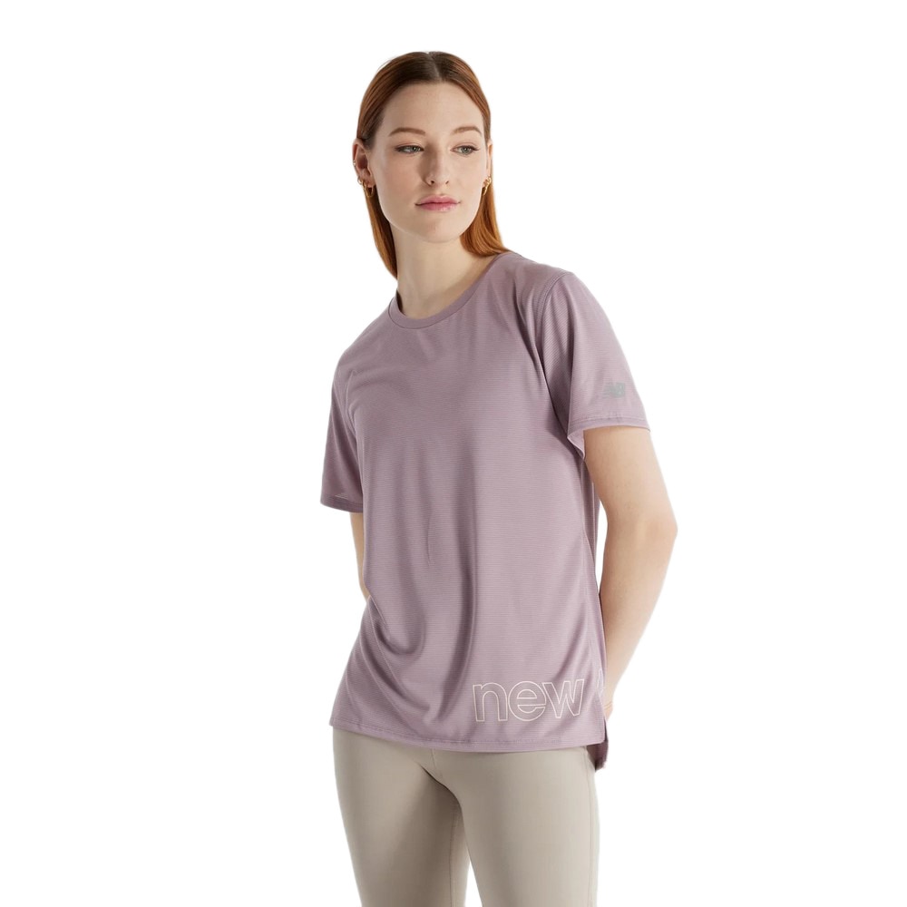 ニューバランス（new balance）（レディース）Seasonal グラフィック ラン ショートスリーブTシャツ WT43207ICW