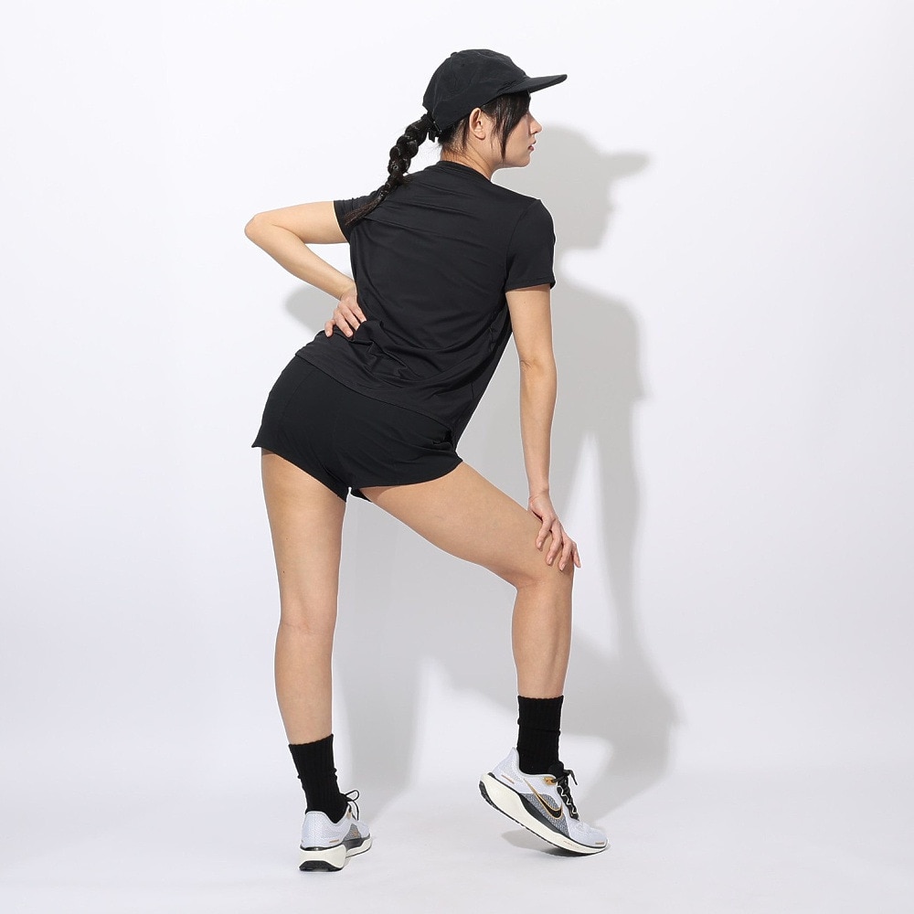 ナイキ（NIKE）（レディース）ワン スウッシュ ドライフィット 半袖ランニングトップス HJ2205-010