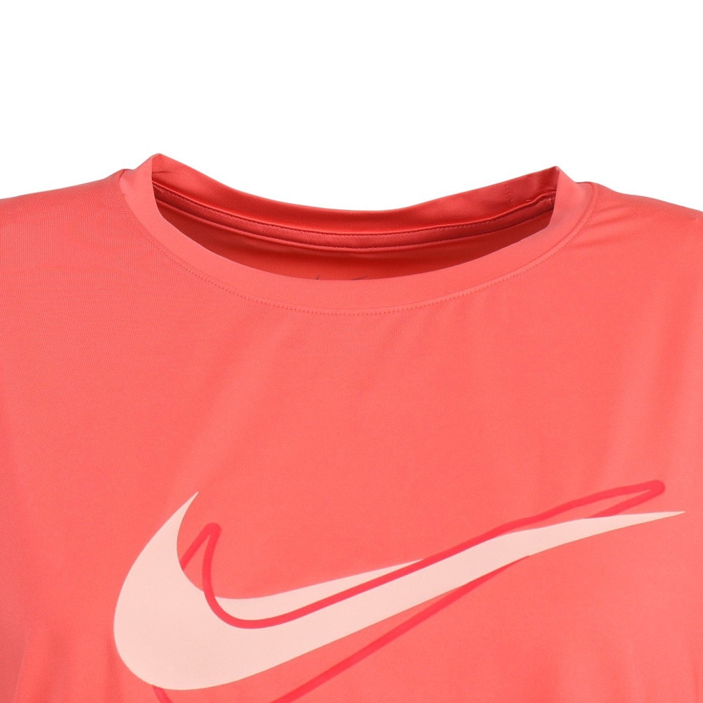 ナイキ（NIKE）（レディース）ワン ドライフィット スウッシュ HBR 半袖トップ HJ2205-814