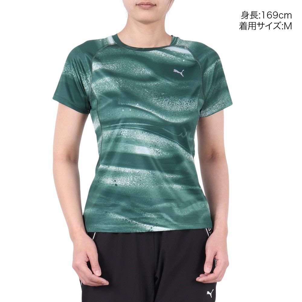 プーマ（PUMA）（レディース）ランニング ラン ヴェロシティ AOP 半袖Tシャツ 527256 30 MNT