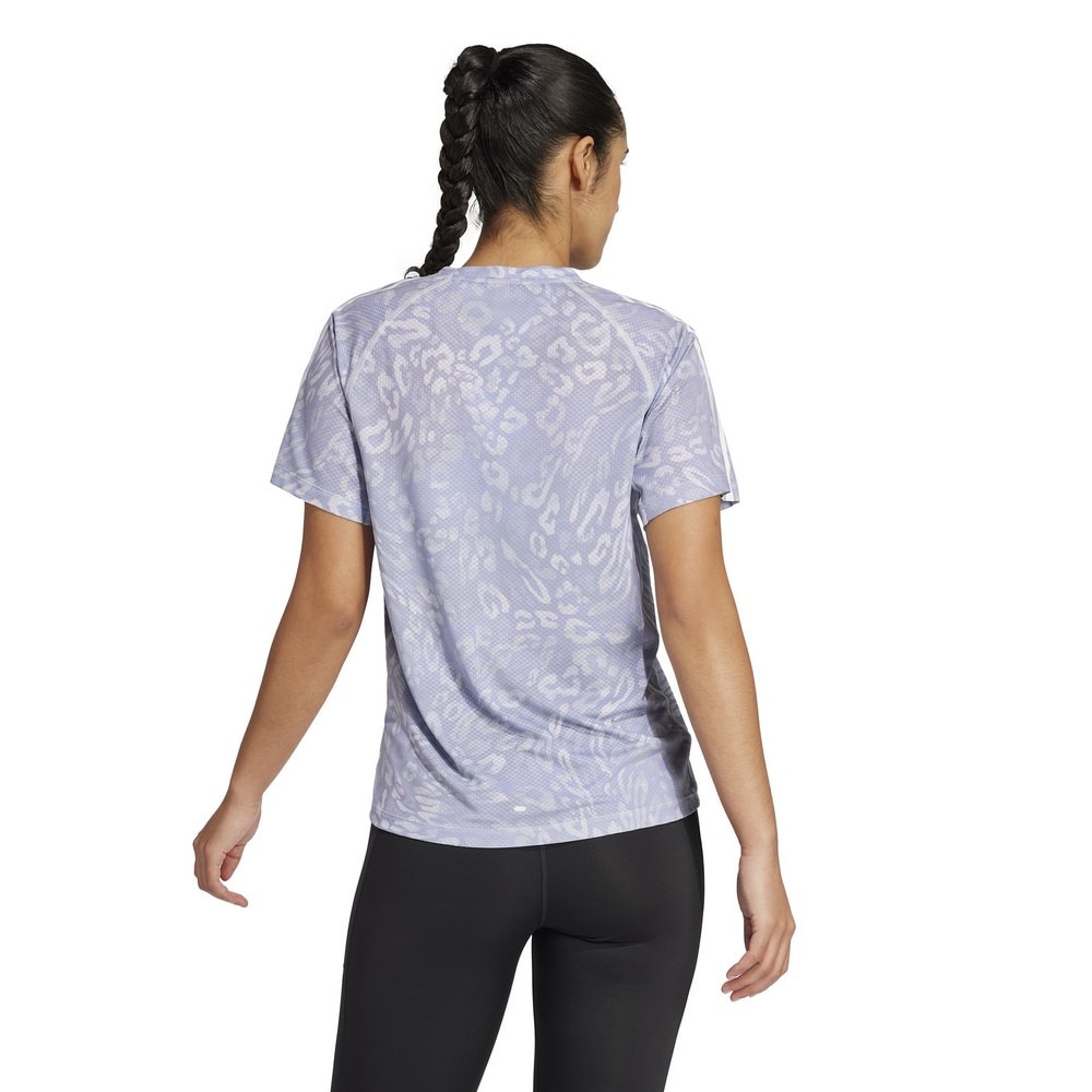 アディダス（adidas）（レディース）オウン ザ ラン クライマクール スリーストライプス半袖Tシャツ KVL17-JD7758