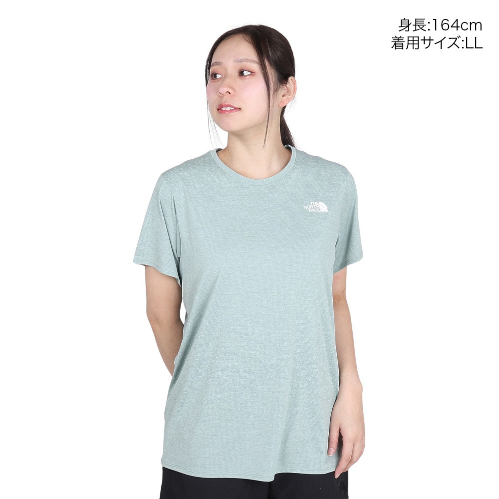 ザ・ノース・フェイス（THE NORTH FACE）（レディース）半袖Tシャツ GTDメランジクルー NTW12595 IG