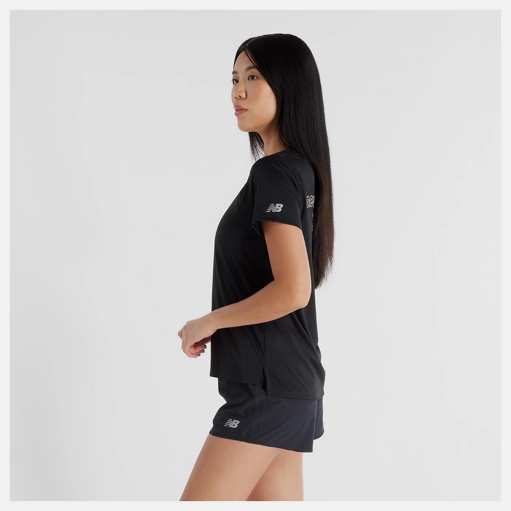 ニューバランス（new balance）（レディース）Nagoya Marathon Sport Essentials Graphic 半袖Tシャツ AWT5103YBK