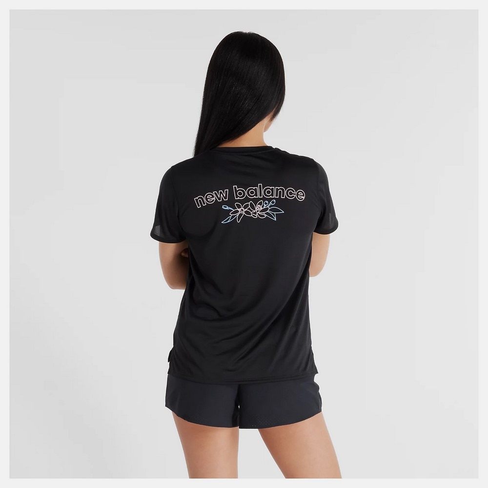 ニューバランス（new balance）（レディース）Nagoya Marathon Sport Essentials Graphic 半袖Tシャツ AWT5103YBK