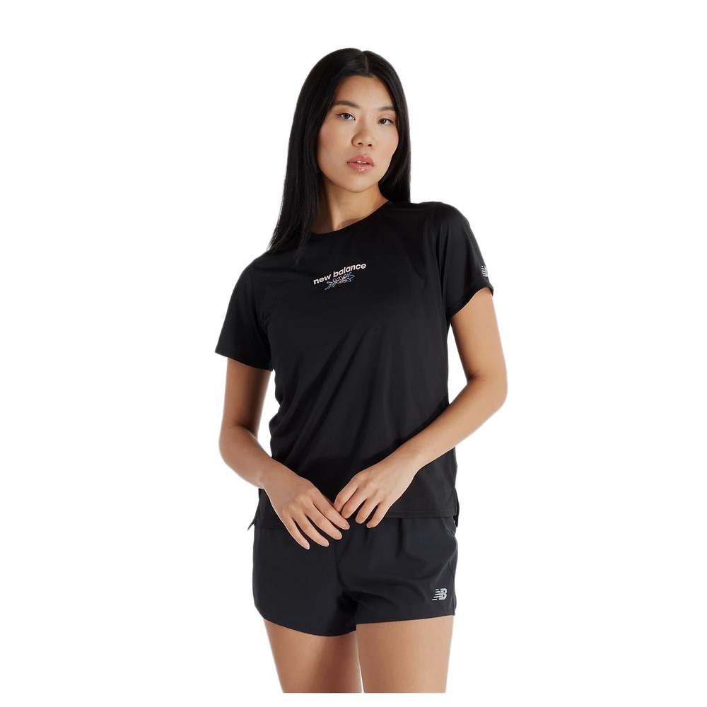 ニューバランス（new balance）（レディース）Nagoya Marathon Sport Essentials Graphic 半袖Tシャツ AWT5103YBK