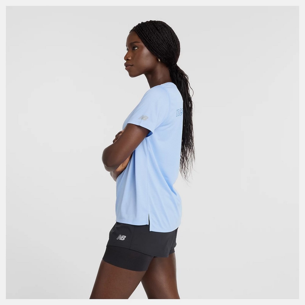 ニューバランス（new balance）（レディース）Marathon Sport Essentials Graphic 半袖Tシャツ AWT5103YELE