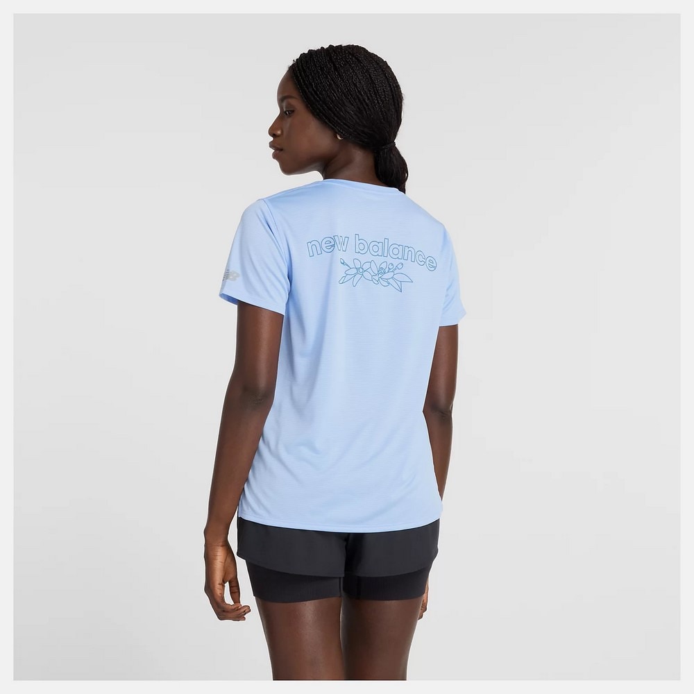 ニューバランス（new balance）（レディース）Marathon Sport Essentials Graphic 半袖Tシャツ AWT5103YELE