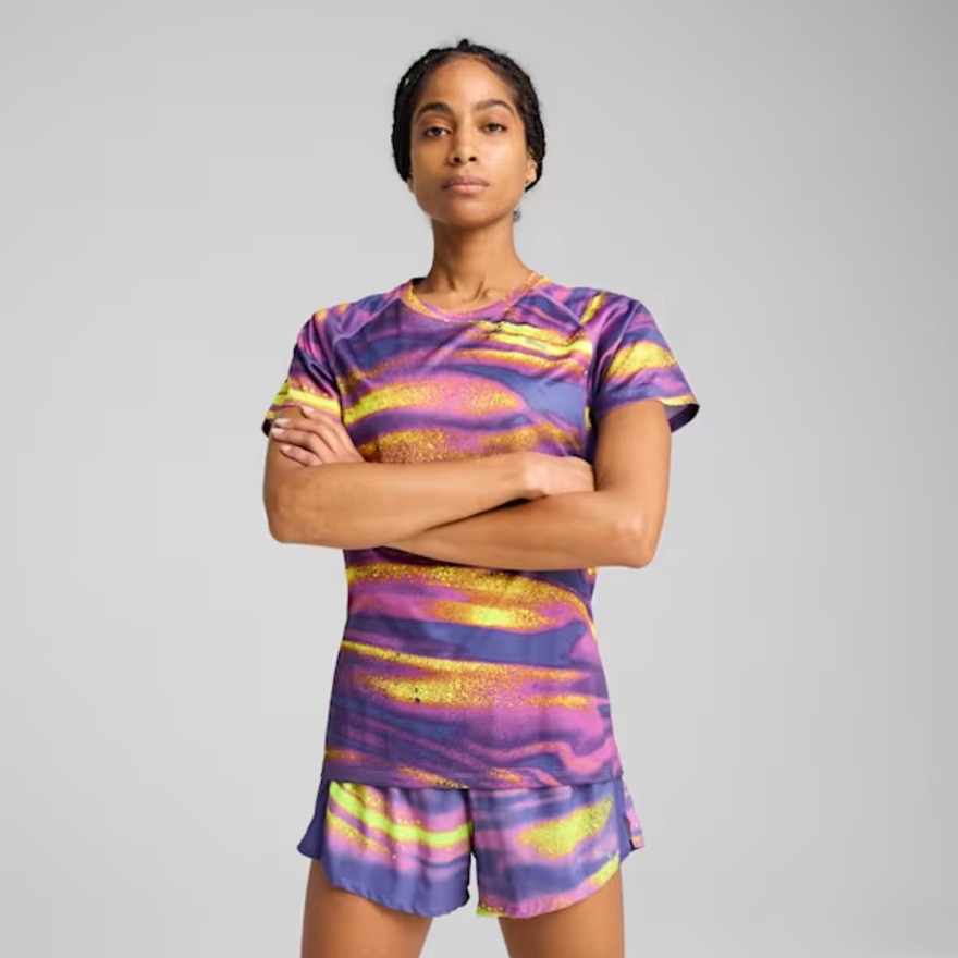 プーマ（PUMA）（レディース）ランニング ラン ヴェロシティ AOP 半袖 Tシャツ 527256 89 VLT