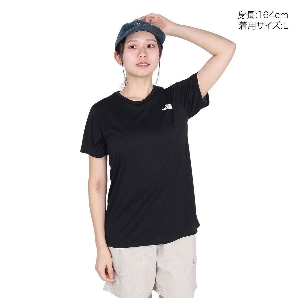 ザ・ノース・フェイス（THE NORTH FACE）（レディース）半袖Tシャツ GTDメランジクルー NTW12595 K