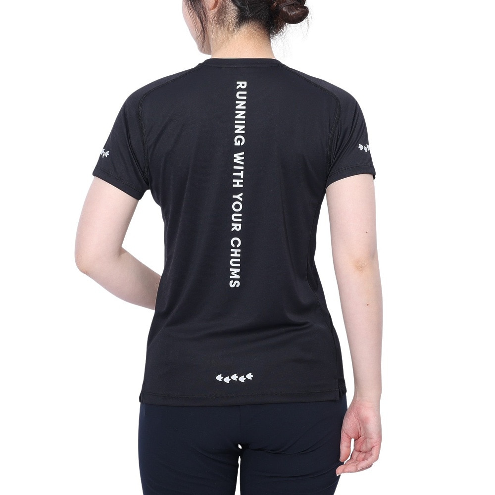 チャムス（CHUMS）（レディース）ランニング BB Face 半袖Tシャツ CH11-2494-K001