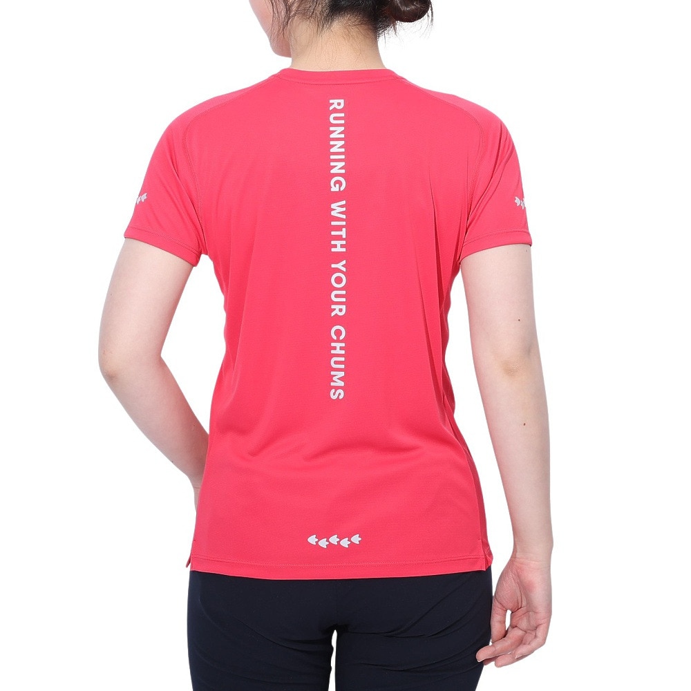 チャムス（CHUMS）（レディース）ランニング BB Face 半袖Tシャツ CH11-2494-R018
