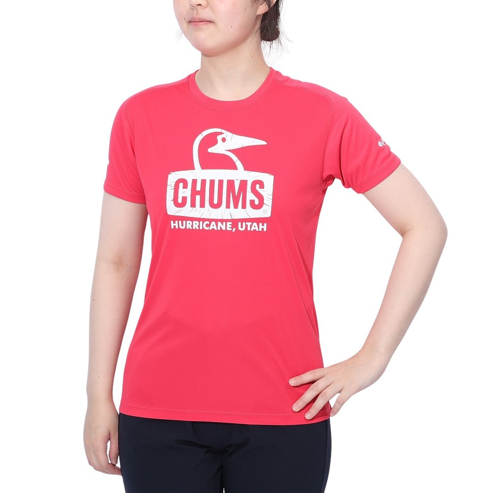 チャムス（CHUMS）（レディース）ランニング BB Face 半袖Tシャツ CH11-2494-R018