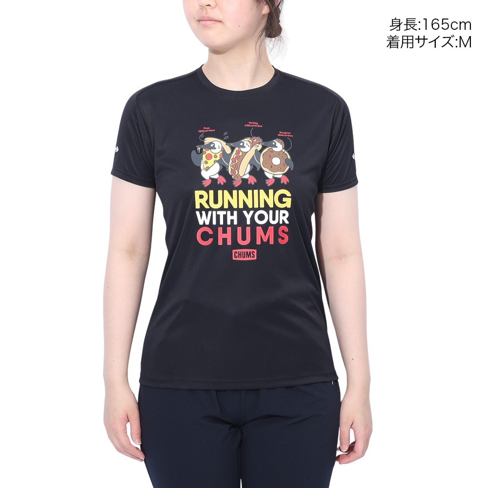 チャムス（CHUMS）（レディース）ランニング Cstm BB 半袖Tシャツ CH11-2495-K001