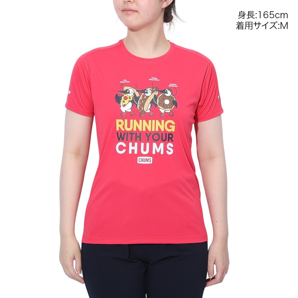 チャムス（CHUMS）（レディース）ランニング Cstm BB 半袖Tシャツ CH11-2495-R018