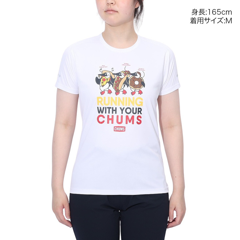 チャムス（CHUMS）（レディース）ランニング Cstm BB 半袖Tシャツ CH11-2495-W001