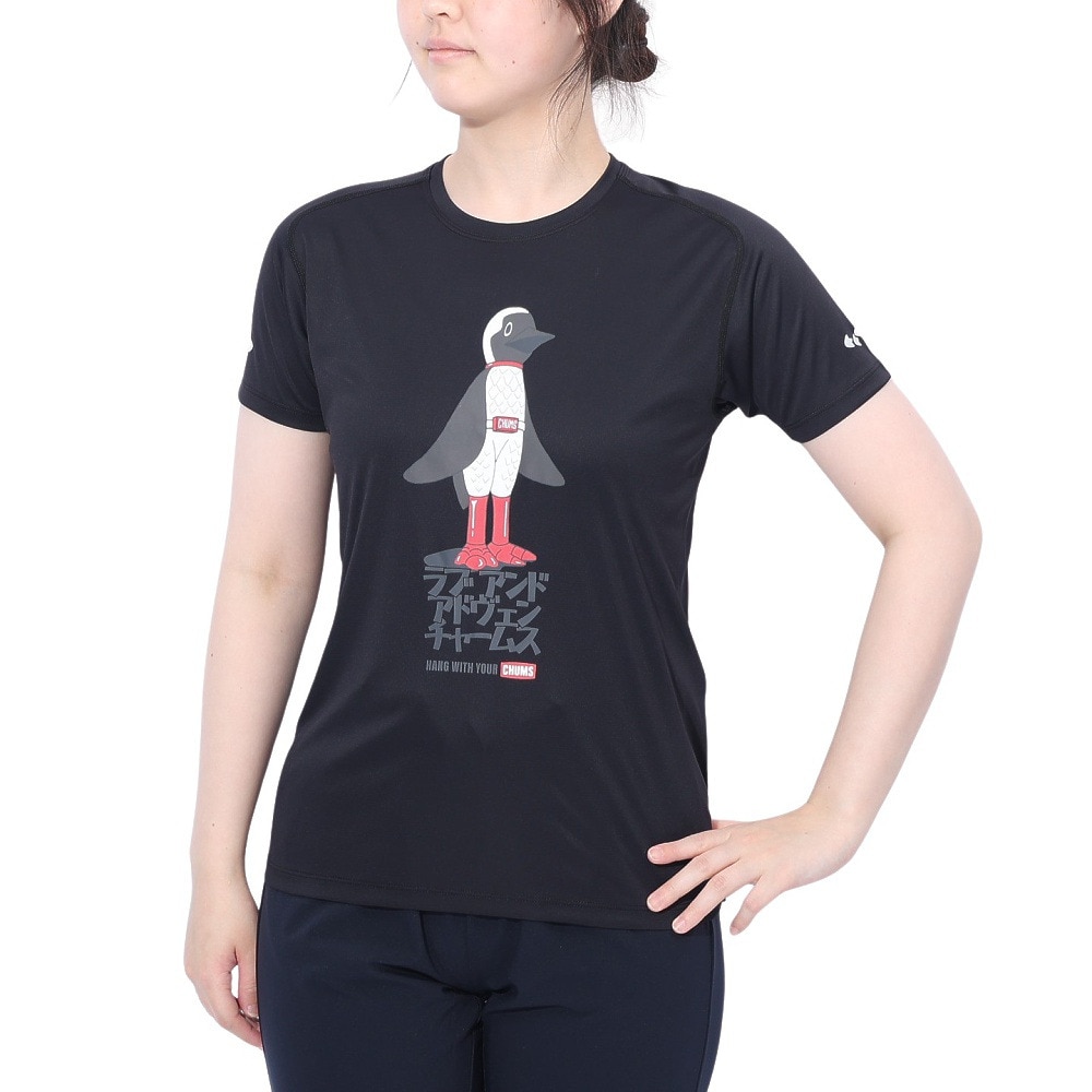 チャムス（CHUMS）（レディース）Rng ラブ&アドヴェン 半袖Tシャツ CH11-2497-K001