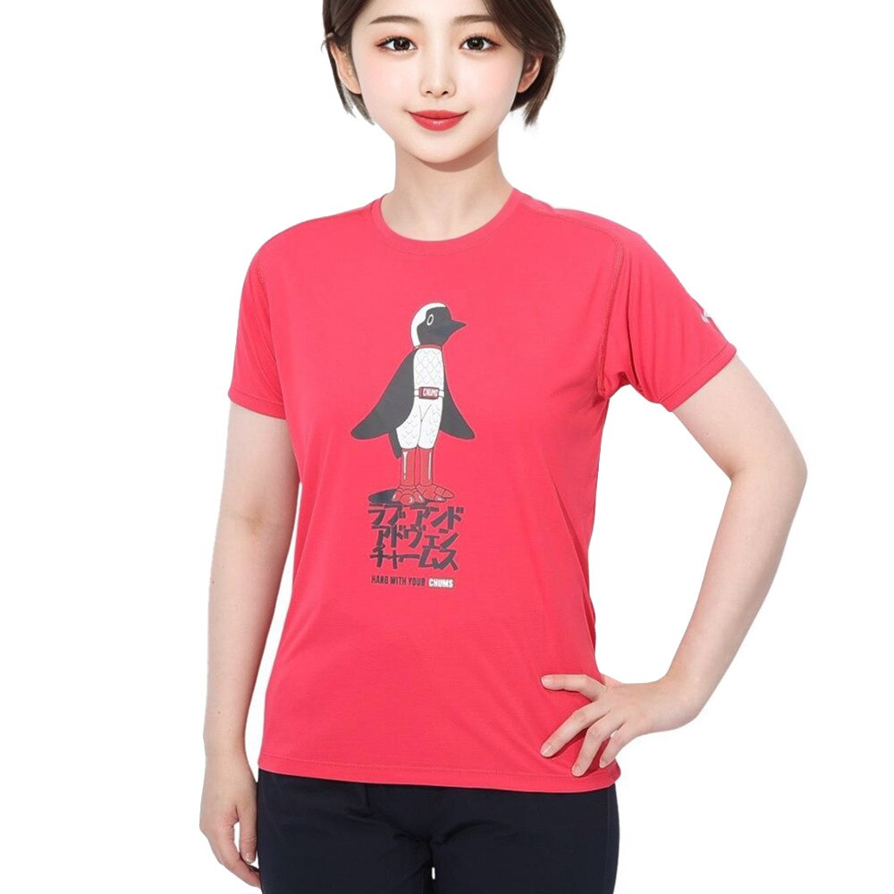 チャムス（CHUMS）（レディース）Rng ラブ&アドヴェン 半袖Tシャツ CH11-2497-R018