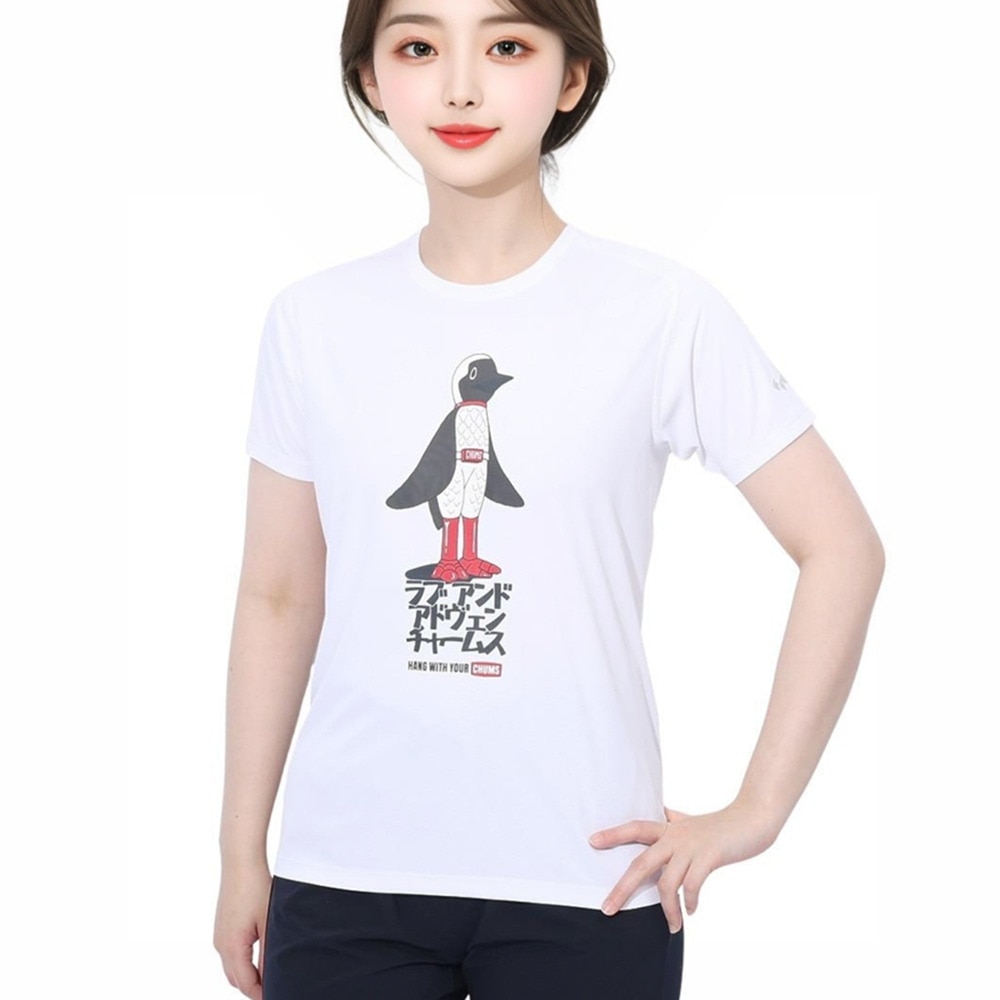チャムス（CHUMS）（レディース）Rng ラブ&アドヴェン 半袖Tシャツ CH11-2497-W001