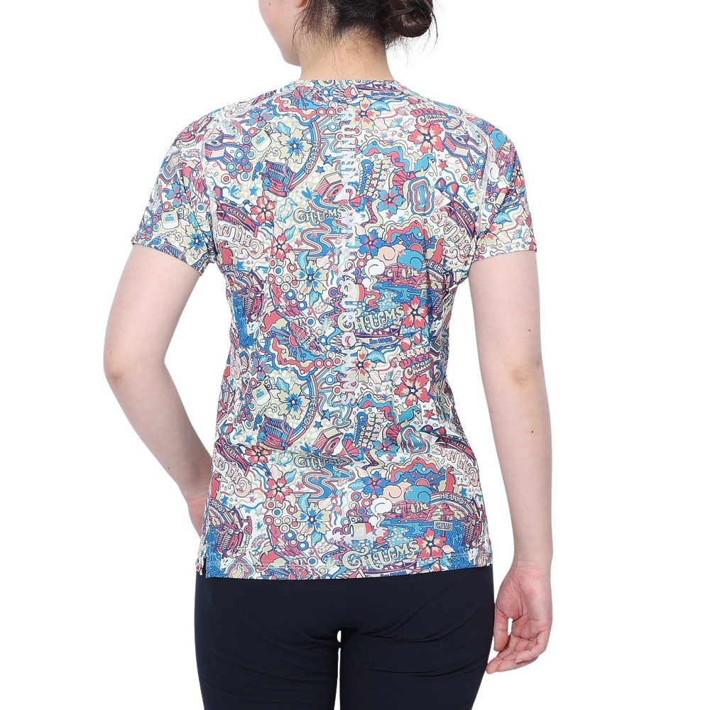 チャムス（CHUMS）（レディース）Rng All Pattern 半袖Tシャツ CH11-2498-Z350