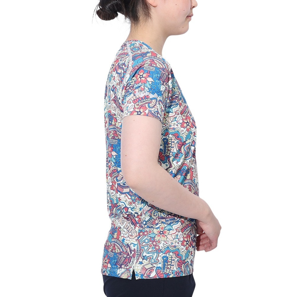 チャムス（CHUMS）（レディース）Rng All Pattern 半袖Tシャツ CH11-2498-Z350