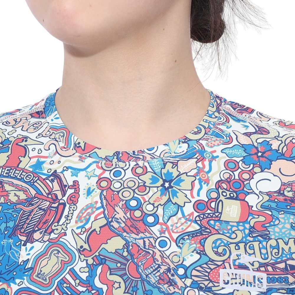 チャムス（CHUMS）（レディース）Rng All Pattern 半袖Tシャツ CH11-2498-Z350