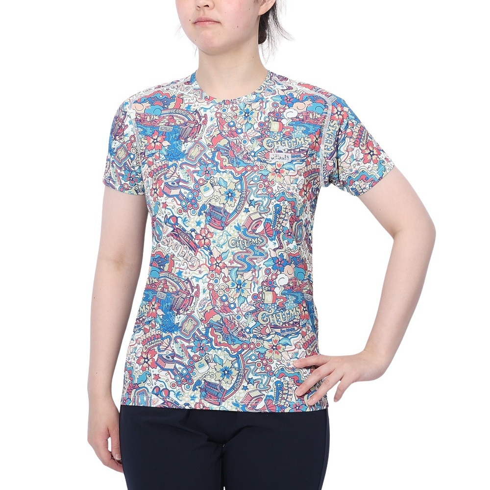 チャムス（CHUMS）（レディース）Rng All Pattern 半袖Tシャツ CH11-2498-Z350