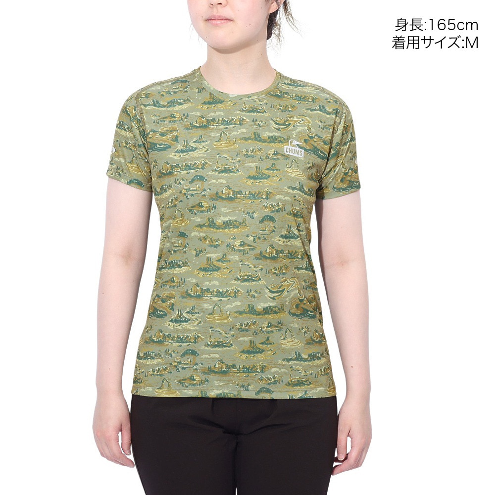 チャムス（CHUMS）（レディース）Rng All Pattern 半袖Tシャツ CH11-2498-Z352