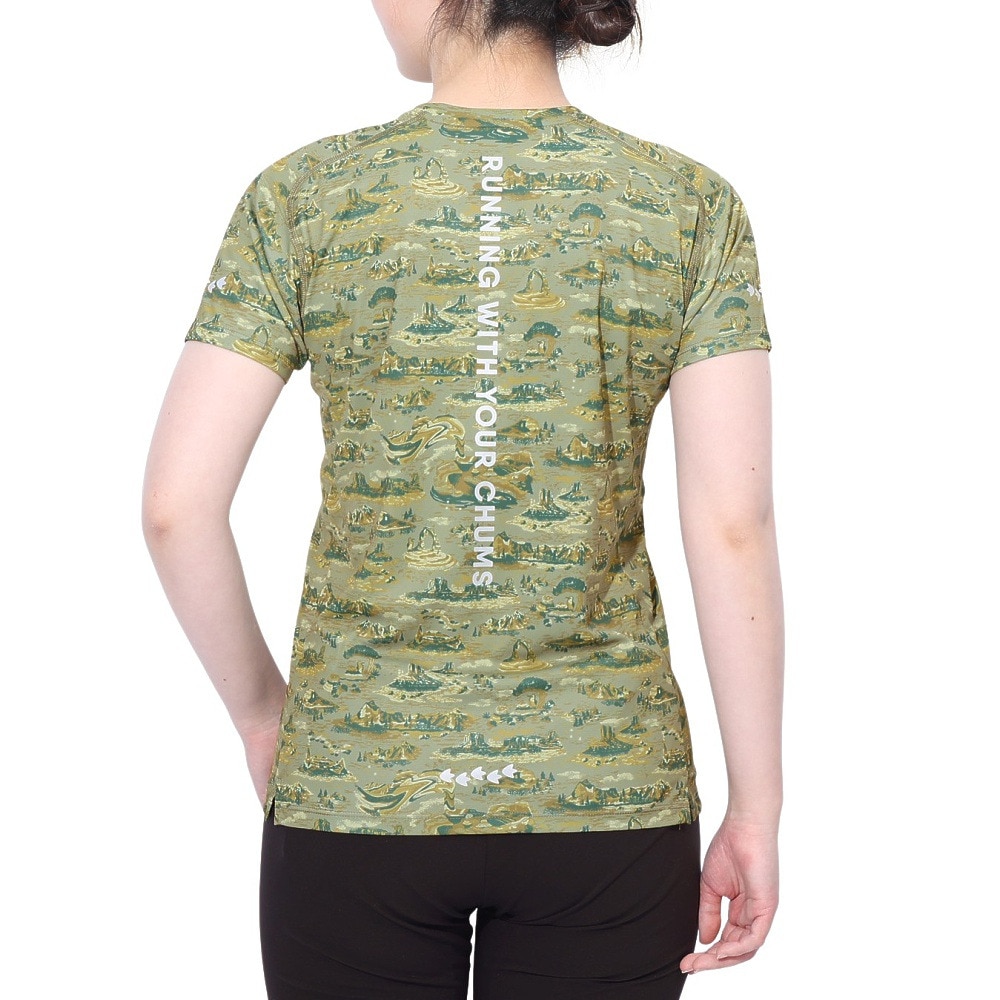 チャムス（CHUMS）（レディース）Rng All Pattern 半袖Tシャツ CH11-2498-Z352