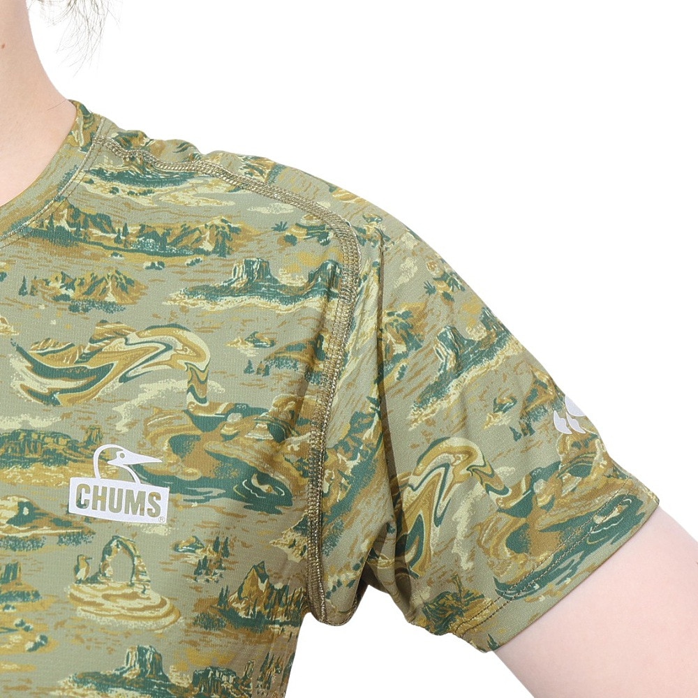 チャムス（CHUMS）（レディース）Rng All Pattern 半袖Tシャツ CH11-2498-Z352