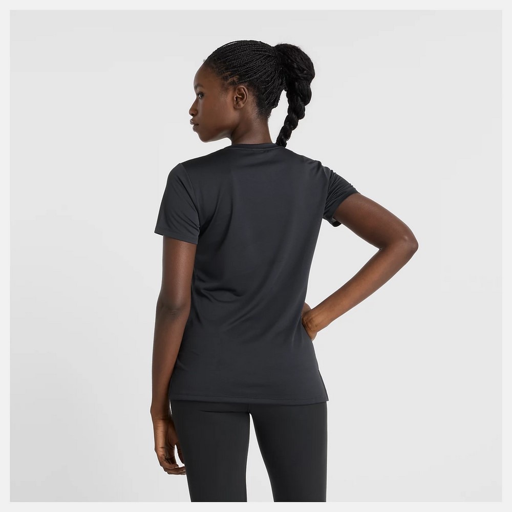 ニューバランス（new balance）（レディース）スポーツショートスリーブTシャツ WT51244BK