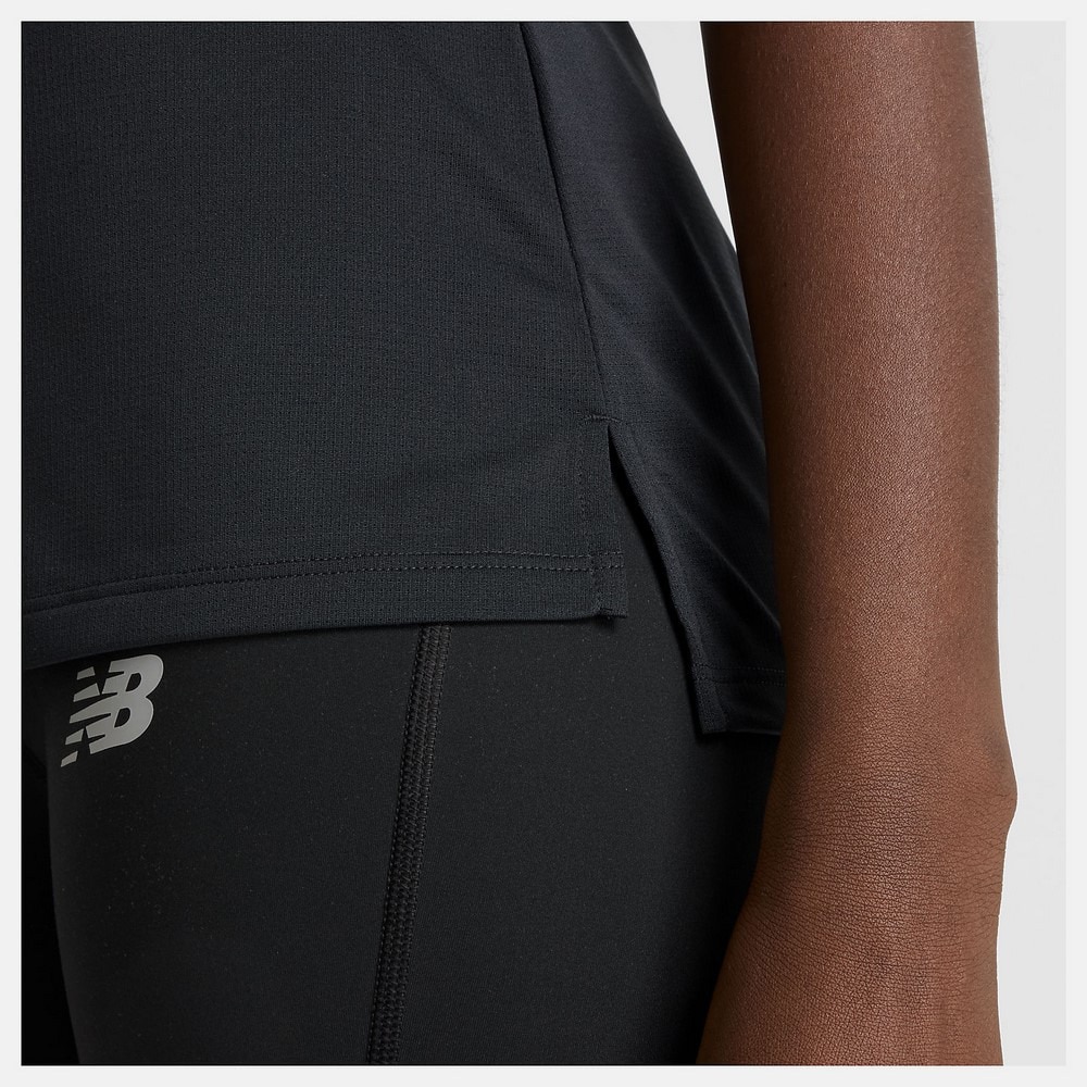 ニューバランス（new balance）（レディース）スポーツショートスリーブTシャツ WT51244BK
