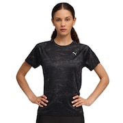 (レディース)ランニング ヴェロシティ AOP 半袖 Tシャツ 528230 01 BLK