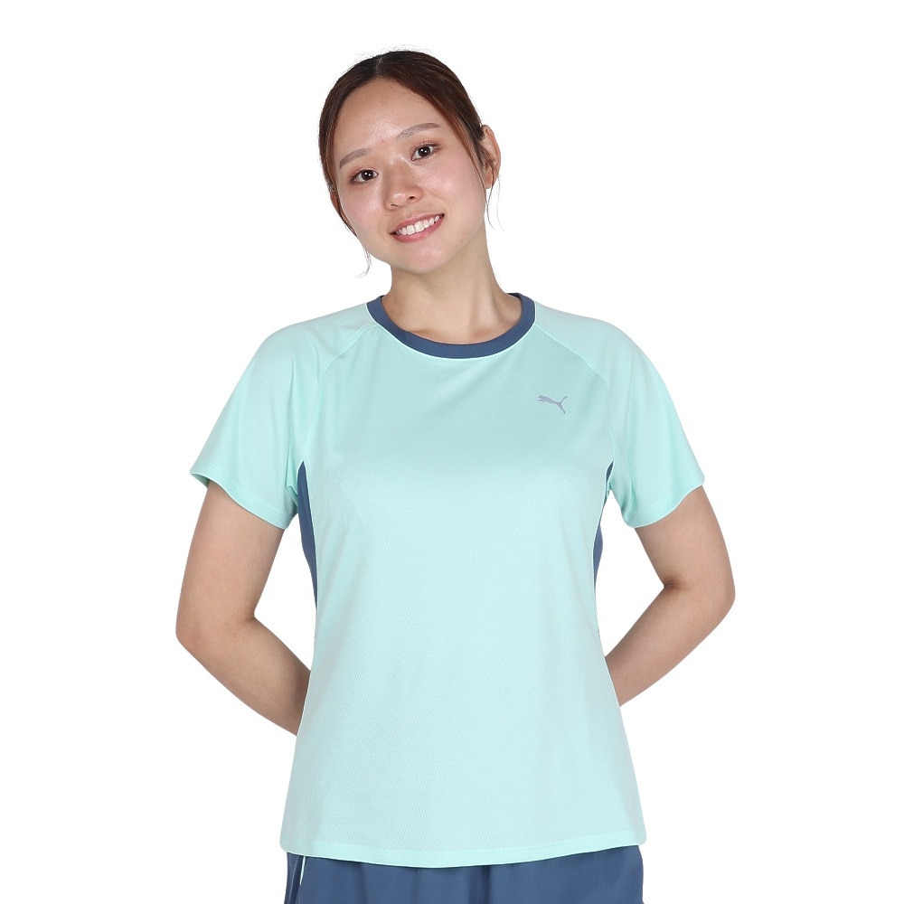 プーマ（PUMA）（レディース）ウィメンズ ランニング ラン ヴェロシティ 半袖Tシャツ 527258 45 MNT