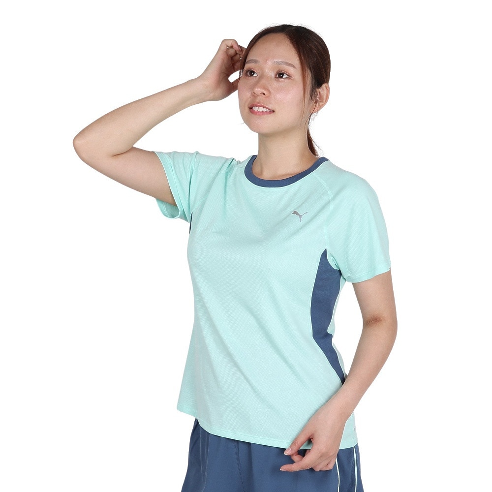 プーマ（PUMA）（レディース）ウィメンズ ランニング ラン ヴェロシティ 半袖Tシャツ 527258 45 MNT