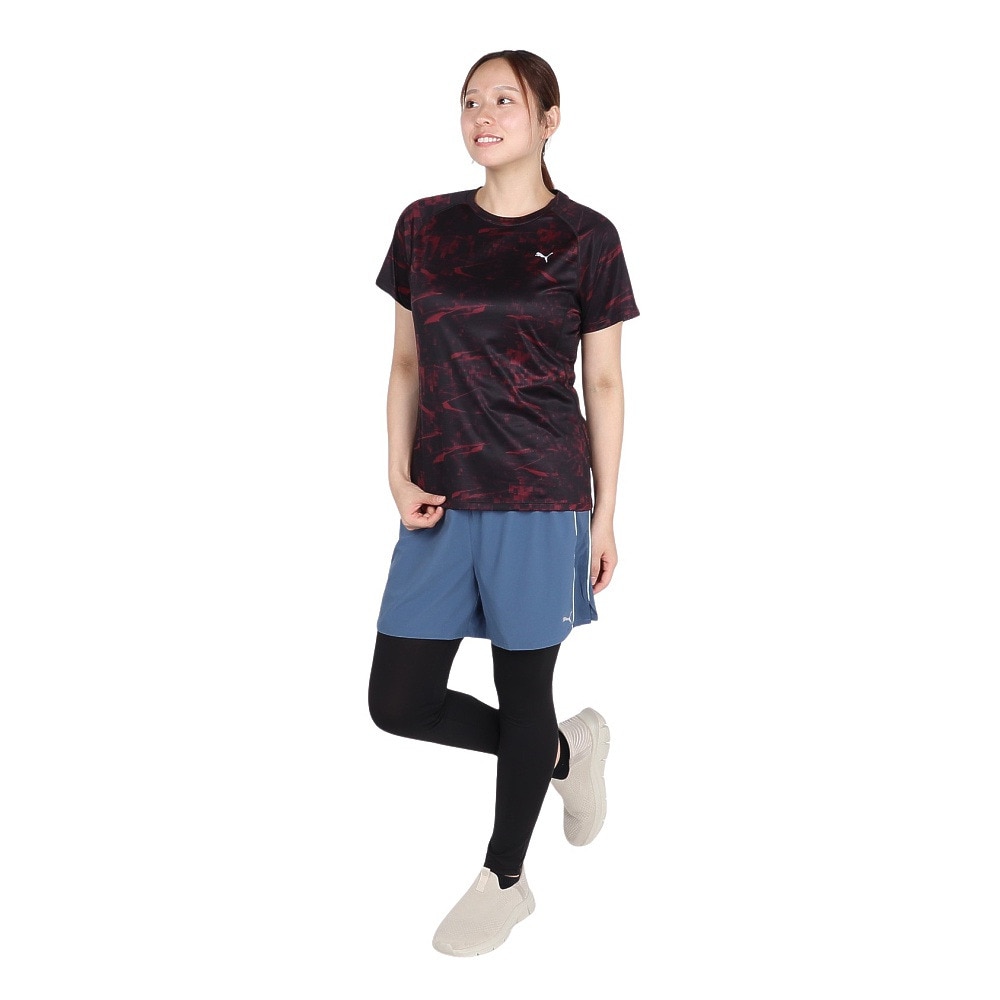 プーマ（PUMA）（レディース）ウィメンズ ランニング ヴェロシティ AOP 半袖Tシャツ 528230 96 ENJ