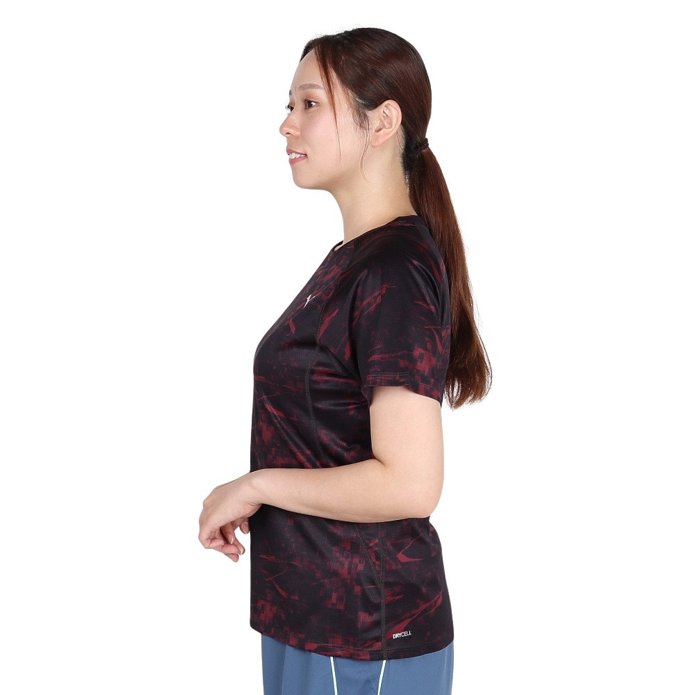 プーマ（PUMA）（レディース）ウィメンズ ランニング ヴェロシティ AOP 半袖Tシャツ 528230 96 ENJ