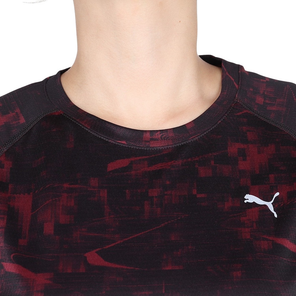 プーマ（PUMA）（レディース）ウィメンズ ランニング ヴェロシティ AOP 半袖Tシャツ 528230 96 ENJ