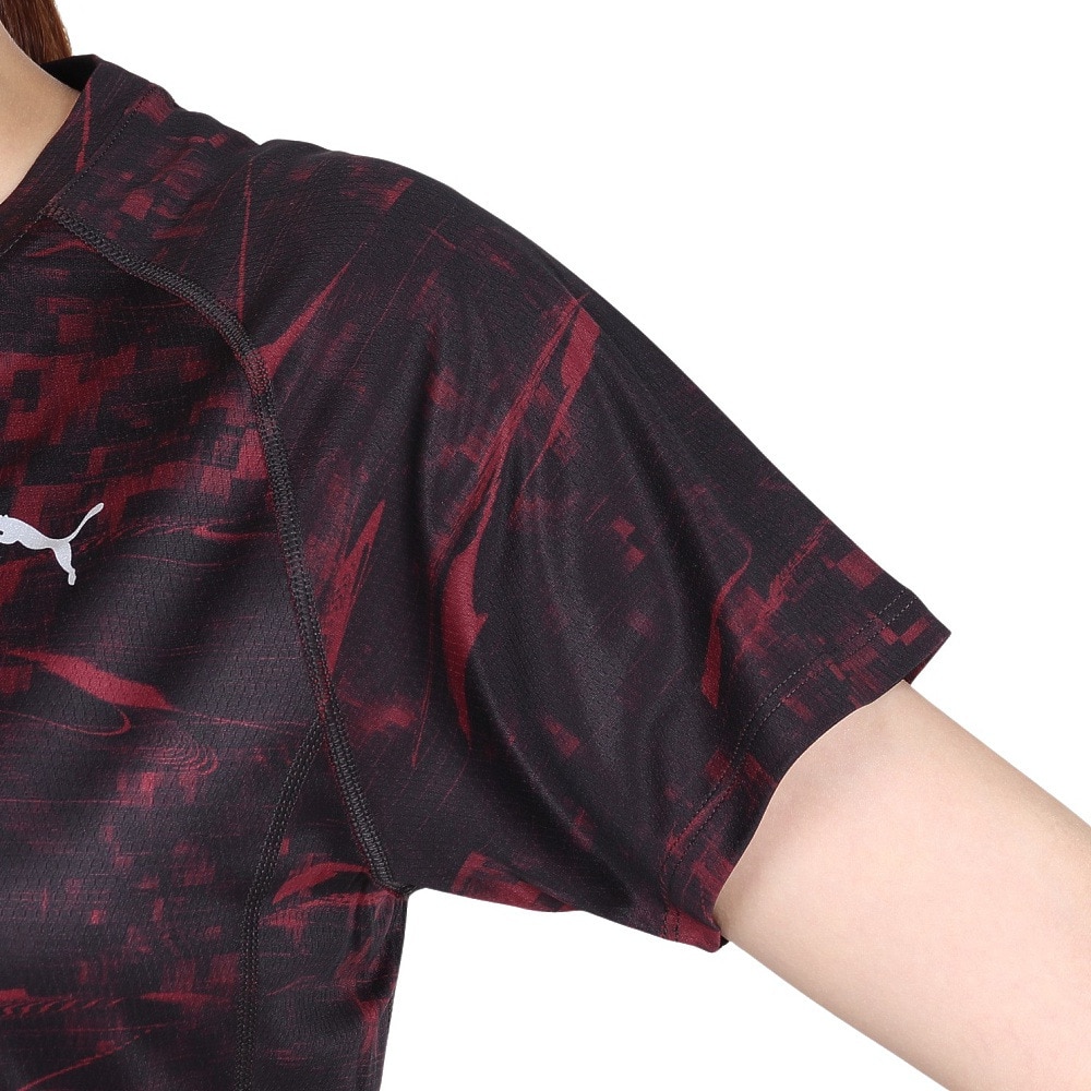 プーマ（PUMA）（レディース）ウィメンズ ランニング ヴェロシティ AOP 半袖Tシャツ 528230 96 ENJ