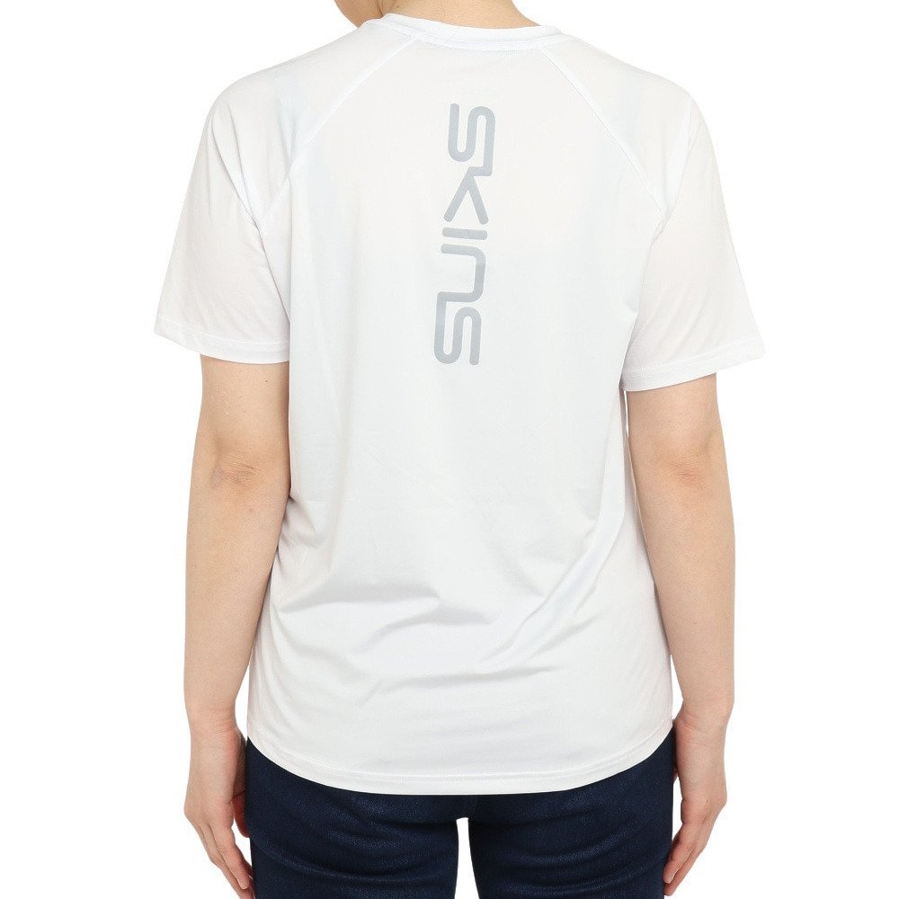 スキンズ（SKINS）（レディース）半袖Tシャツ レディース ロゴ 185-27040-004
